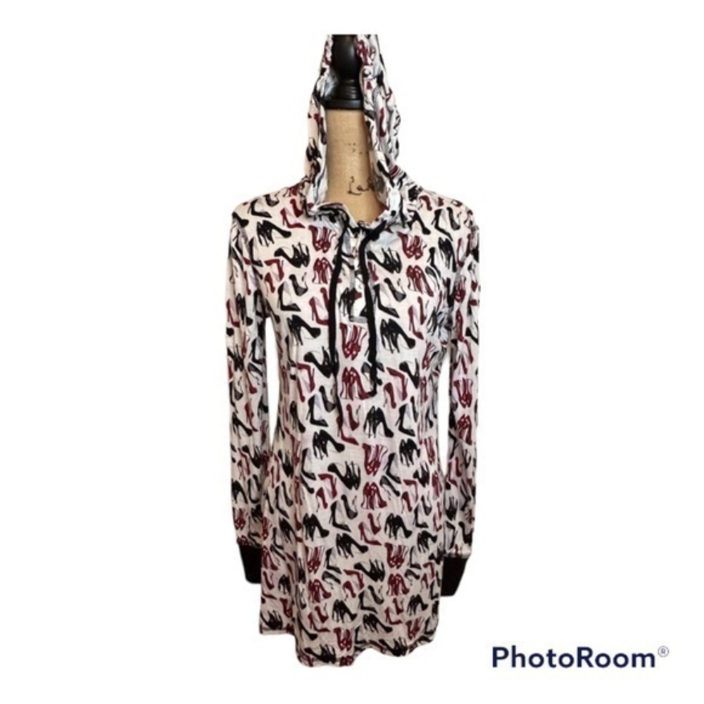 Women's Venus Red and White Pajama Gown